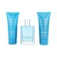 Set Ferrioni deep blue aqua 3pzs 100ml edt spray/ body shampoo 100ml/ body cream 75ml.